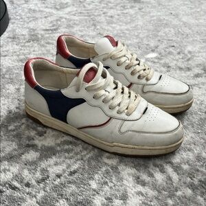 Madewell White and Red Men's Sneakers